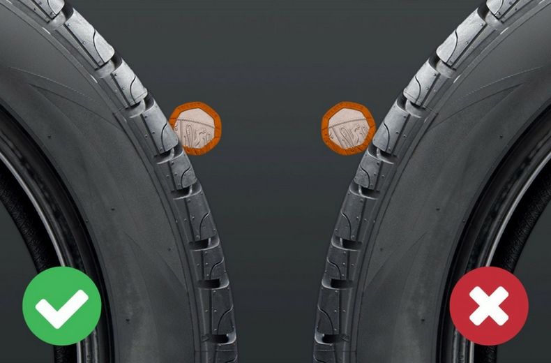 Tyre tread depth and tyre safety checks